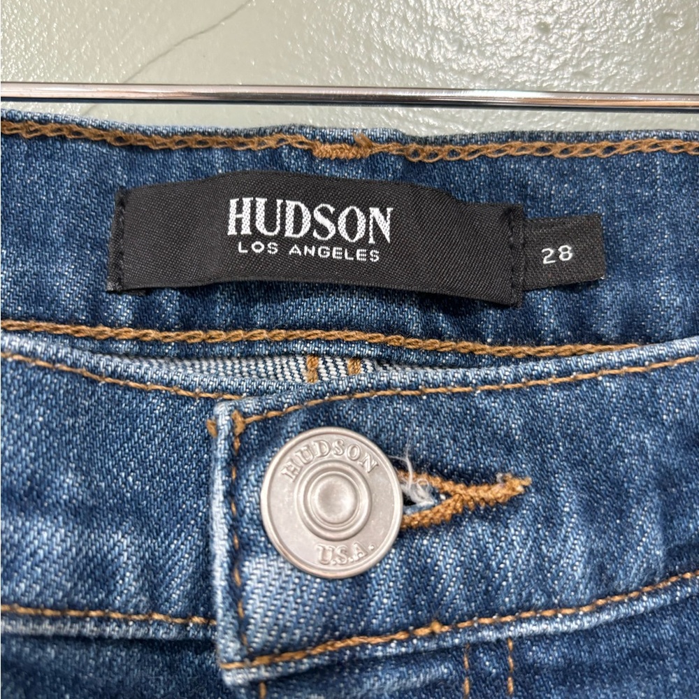 Hudson High Waisted Cropped Jeans, Size 28